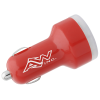 View Image 1 of 3 of Dual Port USB Car Charger - 24 hr