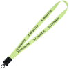 View Image 1 of 3 of Glow in the Dark Lanyard - 3/4" - 32" - Snap Buckle Release