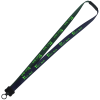 View Image 1 of 1 of Two-Tone Smooth Nylon Lanyard - 7/8" - 34" - Plastic O-Ring