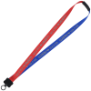 View Image 1 of 1 of Two-Tone Poly Lanyard - 3/4" - 32" - Plastic O-Ring