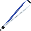 View Image 1 of 1 of Two-Tone Poly Lanyard - 3/4 inches - 32 inches - Plastic Swivel Snap Hook