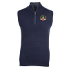 View Image 1 of 3 of Cotton Blend 1/4-Zip Sweater Vest