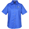 View Image 1 of 3 of Harriton Twill SS Shirt with Stain Release - Ladies'
