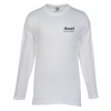 View Image 1 of 2 of Ideal Long Sleeve T-Shirt - Men's - White
