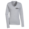 View Image 1 of 2 of District Concert Long Sleeve V-Neck T-Shirt - Ladies' - Colors
