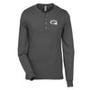 View Image 1 of 2 of Two-Tone Long Sleeve Henley T-Shirt - Men's