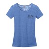View Image 1 of 2 of Multi-Blend Lace Back T-Shirt - Ladies'