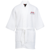 View Image 1 of 4 of Waffle Weave Thigh Length Robe - White