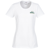 View Image 1 of 2 of Jerzees Dri-Power 50/50 T-Shirt - Ladies' - White - Embroidered