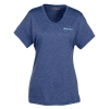 View Image 1 of 3 of Snag Resistant Heather Performance T-Shirt - Ladies' - Embroidered