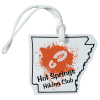 View Image 1 of 4 of Soft Vinyl Full-Color Luggage Tag - Arkansas