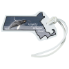View Image 1 of 4 of Soft Vinyl Full-Color Luggage Tag - Massachusetts