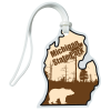 View Image 1 of 4 of Soft Vinyl Full-Color Luggage Tag - Lower Michigan