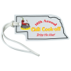 View Image 1 of 4 of Soft Vinyl Full-Color Luggage Tag - Nebraska