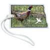View Image 1 of 4 of Soft Vinyl Full-Color Luggage Tag - North Dakota