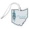 View Image 1 of 4 of Soft Vinyl Full-Color Luggage Tag - Ohio