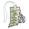 View Image 1 of 4 of Soft Vinyl Full-Color Luggage Tag - Rhode Island