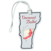 View Image 1 of 4 of Soft Vinyl Full-Color Luggage Tag - Vermont