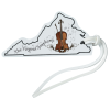 View Image 1 of 4 of Soft Vinyl Full-Color Luggage Tag - Virginia