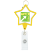 View Image 1 of 4 of Retractable Badge Holder with Lanyard Attachment - Star
