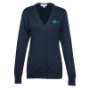 View Image 1 of 2 of Jersey Knit Button Front Cotton Cardigan