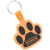 View Image 1 of 2 of Paw Shaped Keychain - Translucent - 24 hr