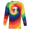 View Image 1 of 2 of Tie-Dye Swirl Long Sleeve T-Shirt - Youth
