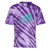 View Image 1 of 2 of Tie-Dye Animal Stripe T-Shirt - Youth