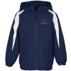 View Image 1 of 2 of Athletic Fleece Lined Colorblock Jacket - Youth