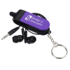 View Image 1 of 5 of Side Winder Ear Bud Stylus Keychain