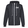 View Image 1 of 3 of French Terry Snow Heather Full-Zip Hoodie - Screen