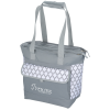 View Image 1 of 3 of Quatrefoil Double Compartment Cooler Tote