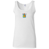 View Image 1 of 2 of Gildan Softstyle Tank Top - Ladies' - White - Embroidered
