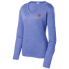 View Image 1 of 3 of Heather Challenger Long Sleeve Tee - Ladies' - Embroidered