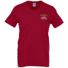 View Image 1 of 2 of Gildan Softstyle V-Neck T-Shirt - Men's - Colors - Embroidered