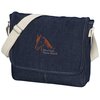 View Image 1 of 3 of Denim Laptop Messenger - Embroidered