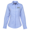 View Image 1 of 3 of Wrinkle Resistant Windowpane Shirt - Ladies'