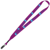 View Image 1 of 1 of Dye-Sub Lanyard - 3/4" - 36" - Metal Bulldog Clip