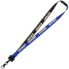 View Image 1 of 1 of Two-Tone Poly Lanyard - 3/4" - 36" - Metal Lobster Claw