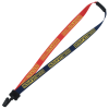 View Image 1 of 1 of Two-Tone Poly Lanyard - 3/4" - 36" - Plastic Bulldog Clip