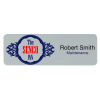 View Image 1 of 1 of Savannah Metal Name Badge - 1" x 3" - Jeweler's Pinback