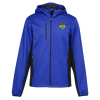 View Image 1 of 4 of Lightweight Hooded Colorblock Soft Shell Jacket - Men's