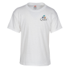 View Image 1 of 1 of Hanes Essential-T T-Shirt - Youth - Embroidered - White