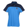 View Image 1 of 2 of Balance Colorblock Performance Pique Polo - Ladies'