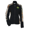View Image 1 of 3 of Microfleece Colorblock Camo Jacket - Ladies'
