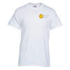 View Image 1 of 2 of Gildan 5.5 oz. DryBlend 50/50 T-Shirt - Embroidered - White - 24 hr