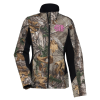 View Image 1 of 3 of Colorblock Camo Soft Shell - Ladies'