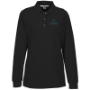 View Image 1 of 3 of System Long Sleeve Snap Placket Polo - Ladies'