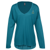 View Image 1 of 2 of Drapey Long Sleeve T-Shirt - Ladies'