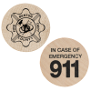 View Image 1 of 1 of Wooden Nickel - Emergency - 24 hr